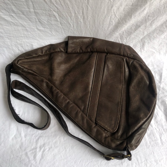 Ameri Bag Healthy Back Bag Crossbody Bag Leather Brown - Picture 2 of 16